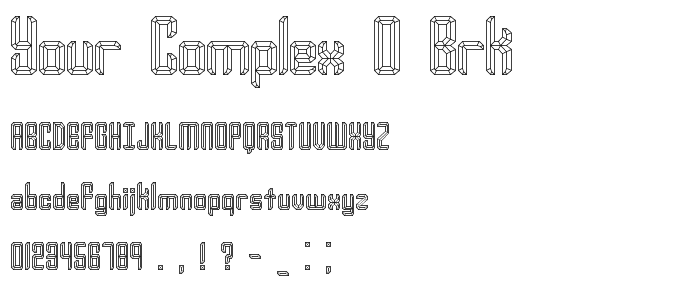 Your Complex O BRK font